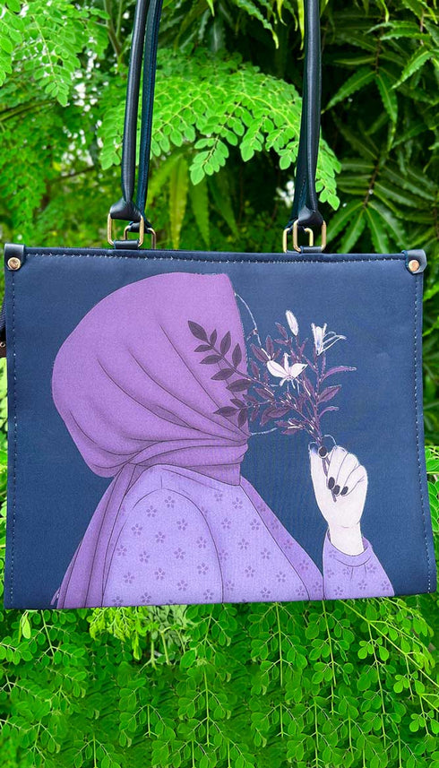 Haya Navy Blue Tote